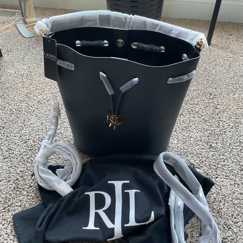 Ralph Lauren Elegant Black Tote
